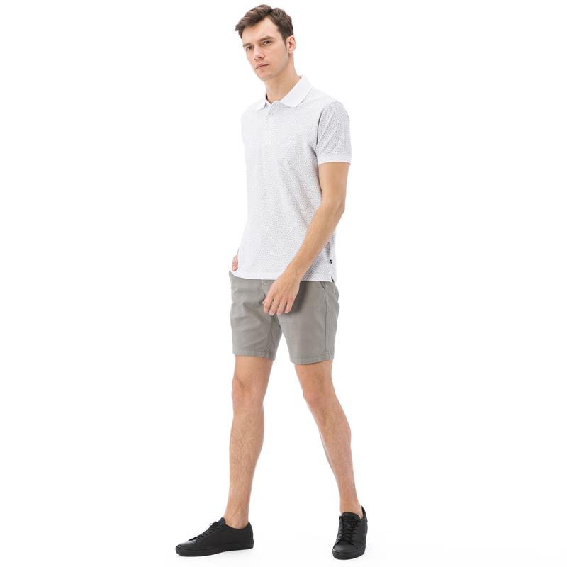 NAUTICA ERKEK GRİ SLIM FIT BERMUDA