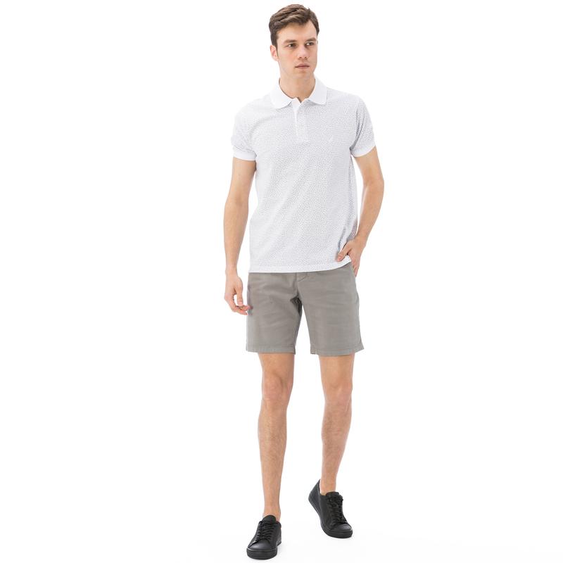 NAUTICA ERKEK GRİ SLIM FIT BERMUDA