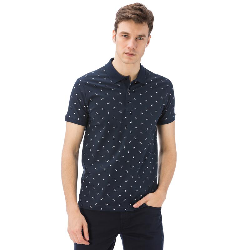 NAUTICA ERKEK LACİVERT KISA KOLLU SLIM FIT POLO