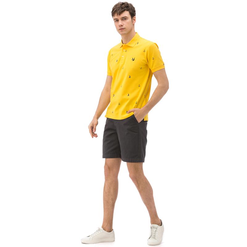 NAUTICA ERKEK GRİ CHINO SLIM FIT BERMUDA