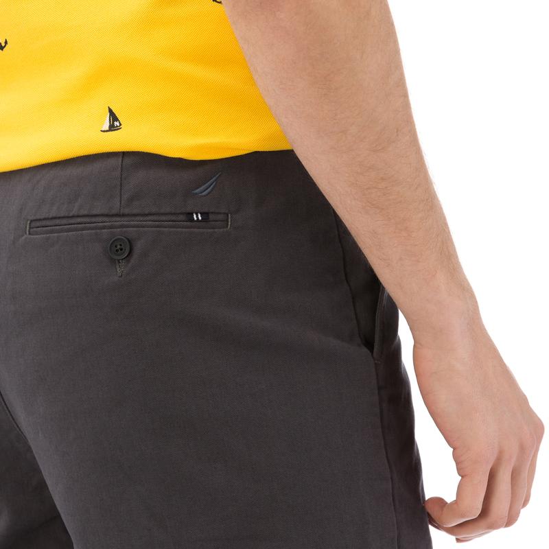 NAUTICA ERKEK GRİ CHINO SLIM FIT BERMUDA