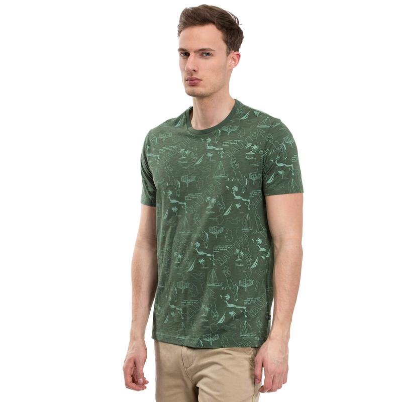 Nautica Erkek Slim Fit Yeşil T-Shirt