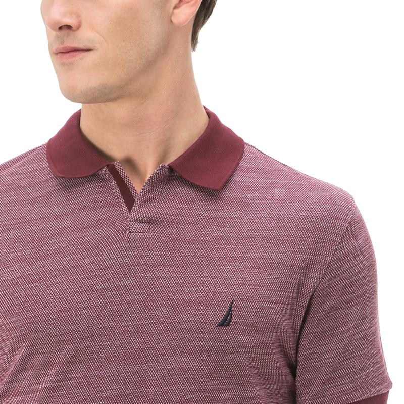 NAUTICA ERKEK BORDO KISA KOLLU SLIM FIT POLO