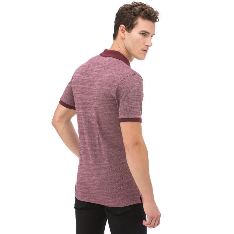 NAUTICA ERKEK BORDO KISA KOLLU SLIM FIT POLO
