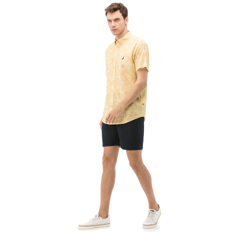 NAUTICA ERKEK LACİVERT KETEN BERMUDA