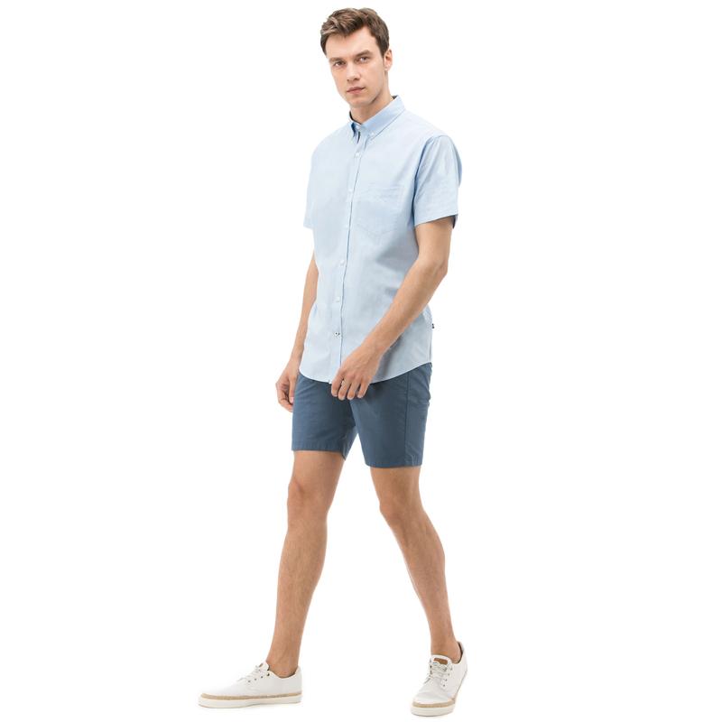 NAUTICA ERKEK MAVİ SLIM FIT BERMUDA