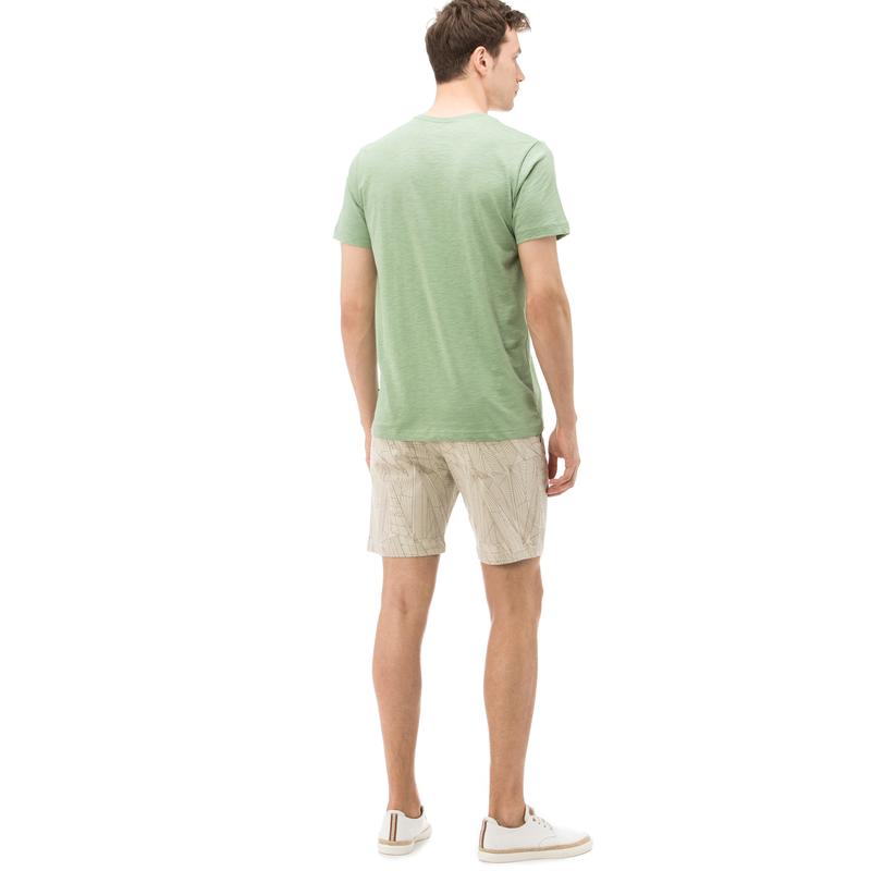 NAUTICA ERKEK AÇIK GRİ BASKILI SLIM FIT BERMUDA