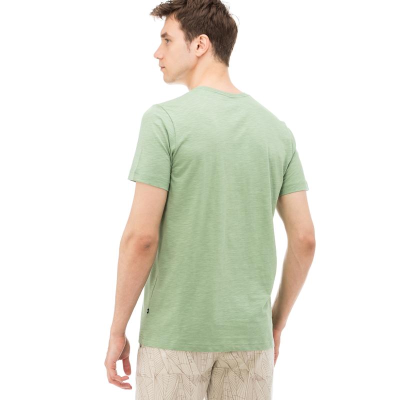 NAUTICA ERKEK YEŞİL KISA KOLLU SLIM FIT T-SHIRT
