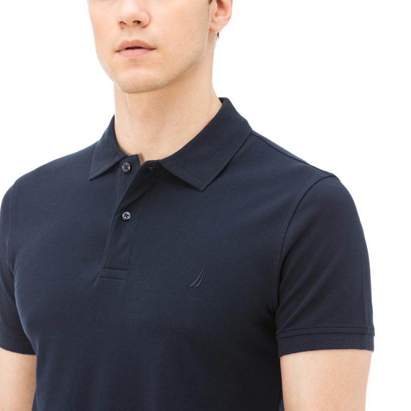 NAUTICA ERKEK LACİVERT KISA KOLLU SLIM FIT POLO