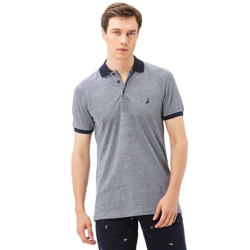 NAUTICA ERKEK LACİVERT KISA KOLLU SLIM FIT POLO