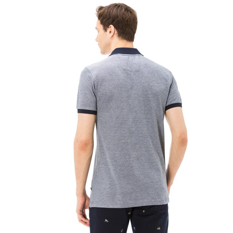 NAUTICA ERKEK LACİVERT KISA KOLLU SLIM FIT POLO