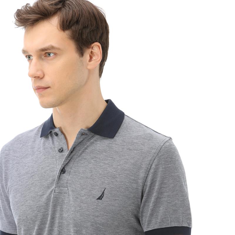 NAUTICA ERKEK LACİVERT KISA KOLLU SLIM FIT POLO