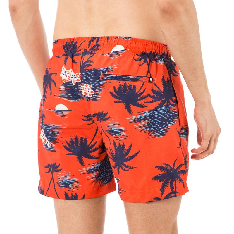 NAUTICA ERKEK TURUNCU KISA FLORAL ŞORT MAYO