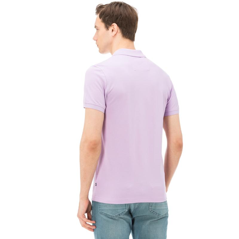 NAUTICA ERKEK LİLA KISA KOLLU SLIM FIT POLO