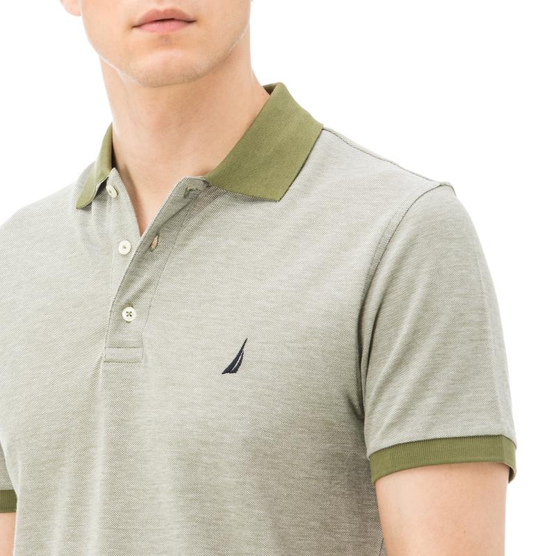 NAUTICA ERKEK YEŞİL KISA KOLLU YAKA ALTI SLIM FIT POLO