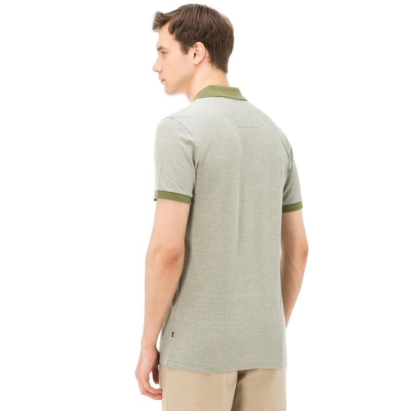 NAUTICA ERKEK YEŞİL KISA KOLLU YAKA ALTI SLIM FIT POLO