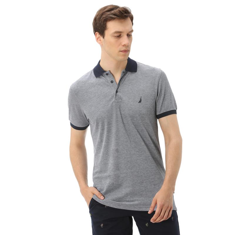 NAUTICA ERKEK LACİVERT KISA KOLLU SLIM FIT POLO