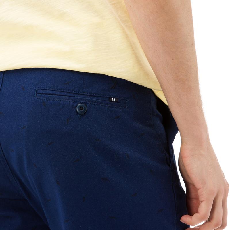 NAUTICA ERKEK LACİVERT BASKILI SLIM FIT BERMUDA