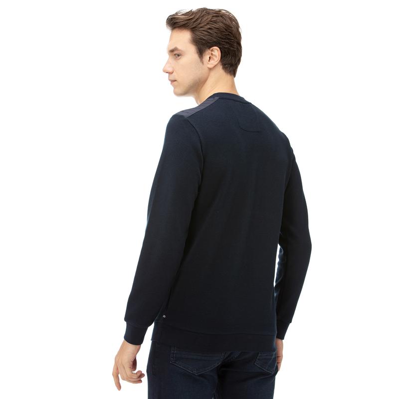 NAUTICA Erkek Lacivert Baskılı Sweatshirt