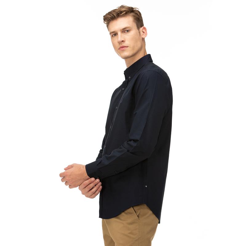 NAUTICA Erkek Lacivert Slim Fit Gömlek