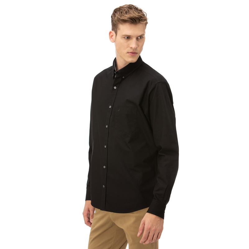 NAUTICA Erkek Siyah Classic Fit Gömlek