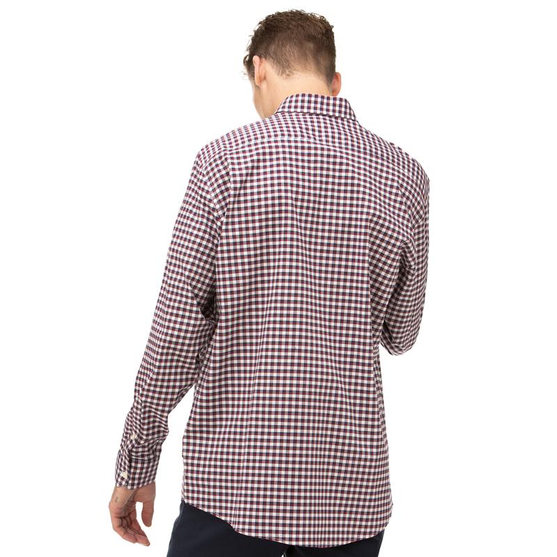 NAUTICA ERKEK CLASSIC FIT BORDO EKOSELİ GÖMLEK