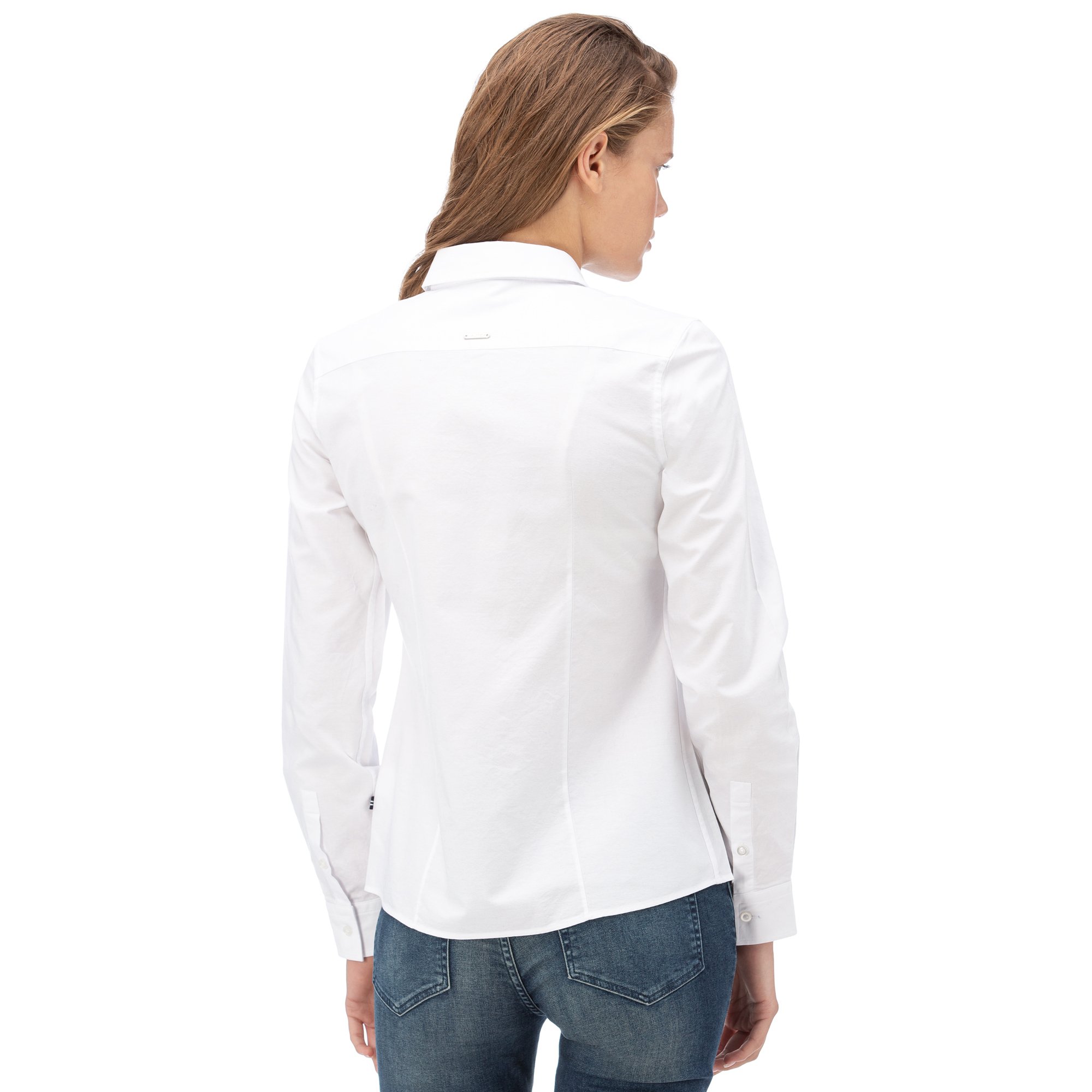 NAUTICA Kadın Beyaz Standart Fıt Gömlek
