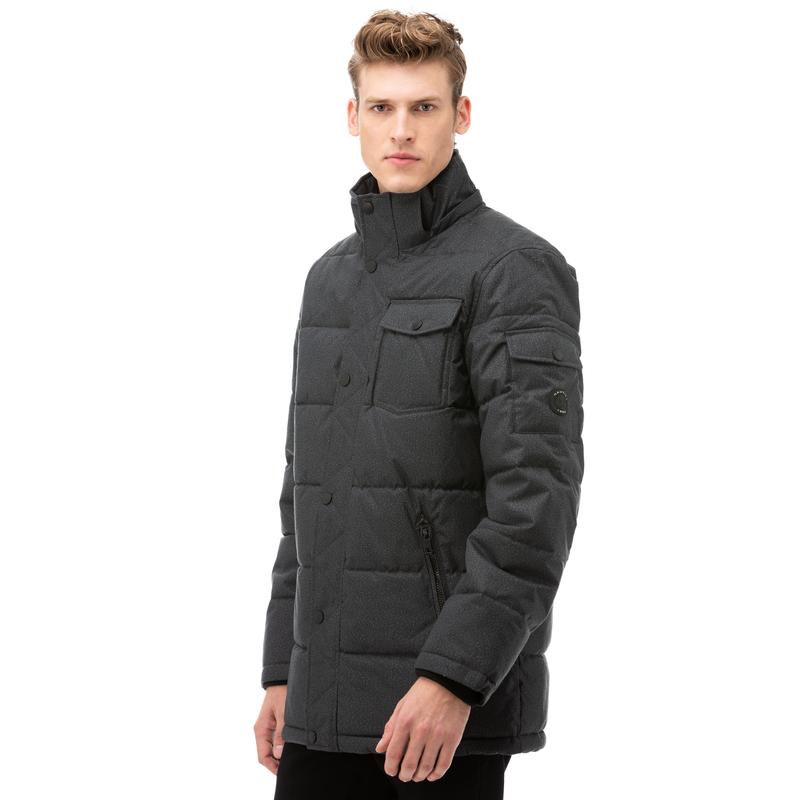 NAUTICA Erkek Gri Kapitone Mont