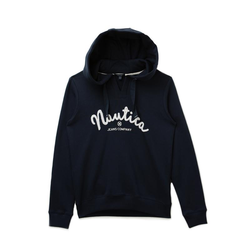 NAUTICA Kadın Lacivert Baskılı Sweatshirt