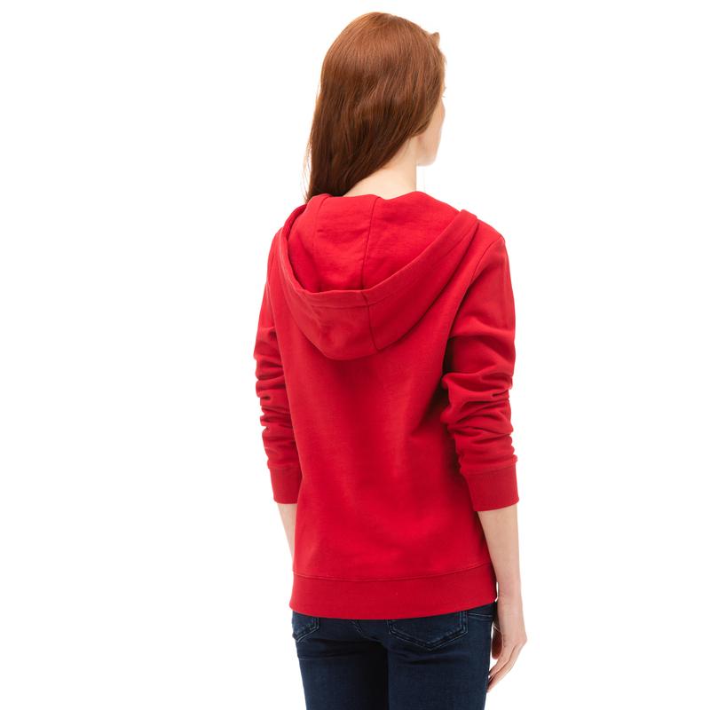NAUTICA KADIN KIRMIZI BASKILI SWEATSHIRT