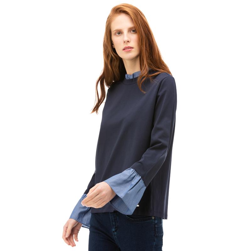 NAUTICA Kadın Lacivert Standart Fit T-Shirt