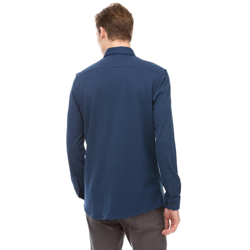NAUTICA Erkek Lacivert Slim Fit Gömlek