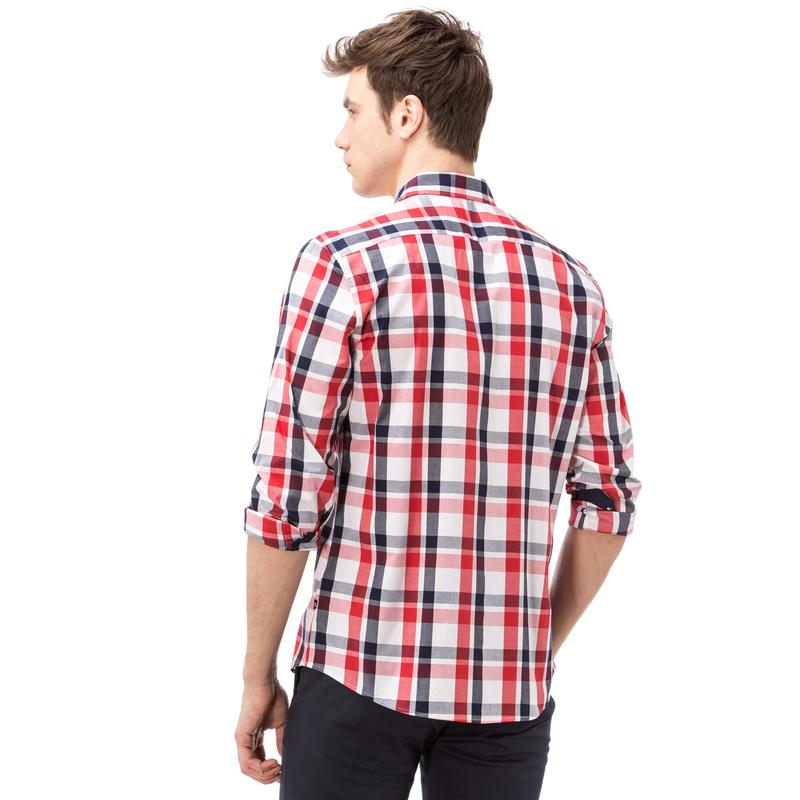 NAUTICA ERKEK SLIM FIT KIRMIZI GÖMLEK