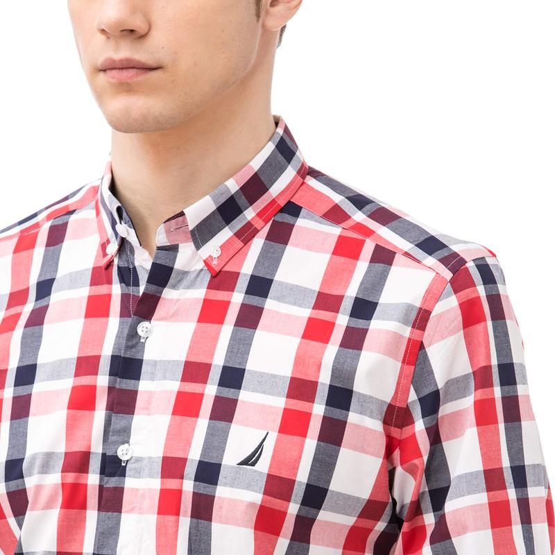 NAUTICA ERKEK SLIM FIT KIRMIZI GÖMLEK