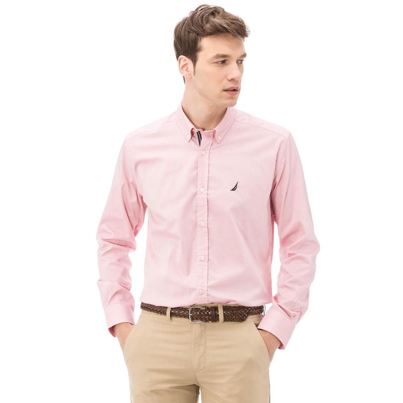 NAUTICA ERKEK SLIM FIT TURUNCU GÖMLEK