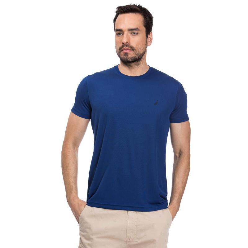 NAUTICA ERKEK SLIM FIT LACİVERT T-SHIRT