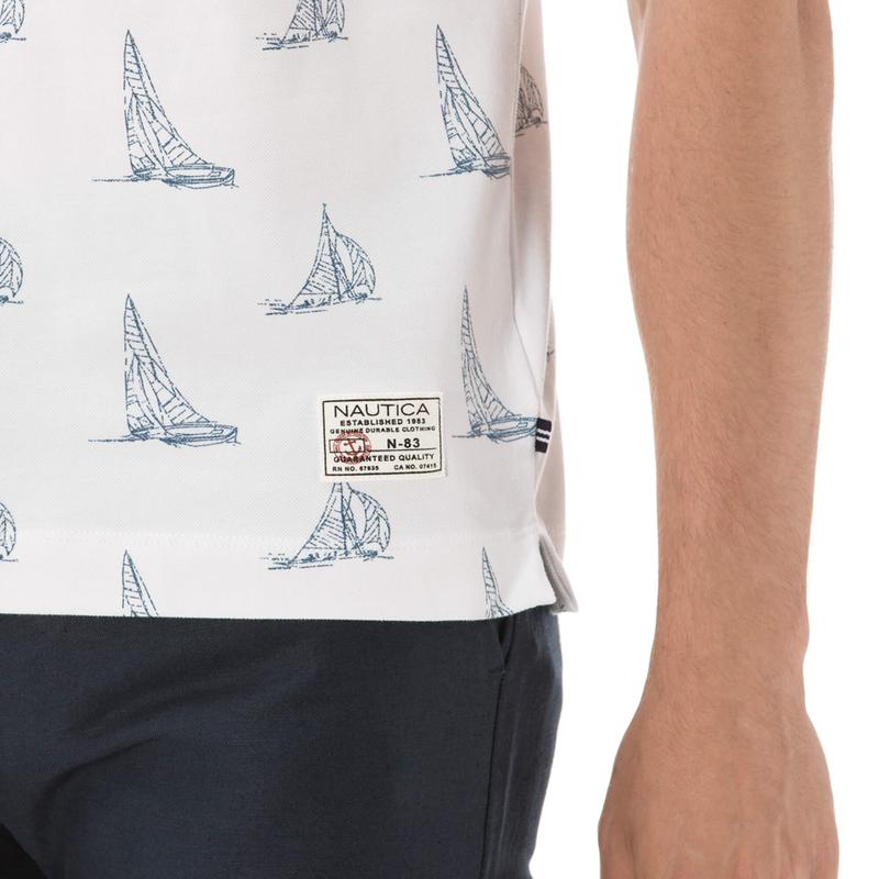 NAUTICA ERKEK SLIM FIT BEYAZ POLO