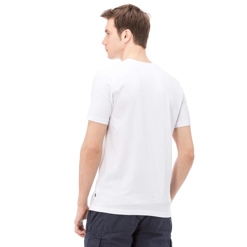 NAUTICA ERKEK SLIM FIT BEYAZ T-SHIRT
