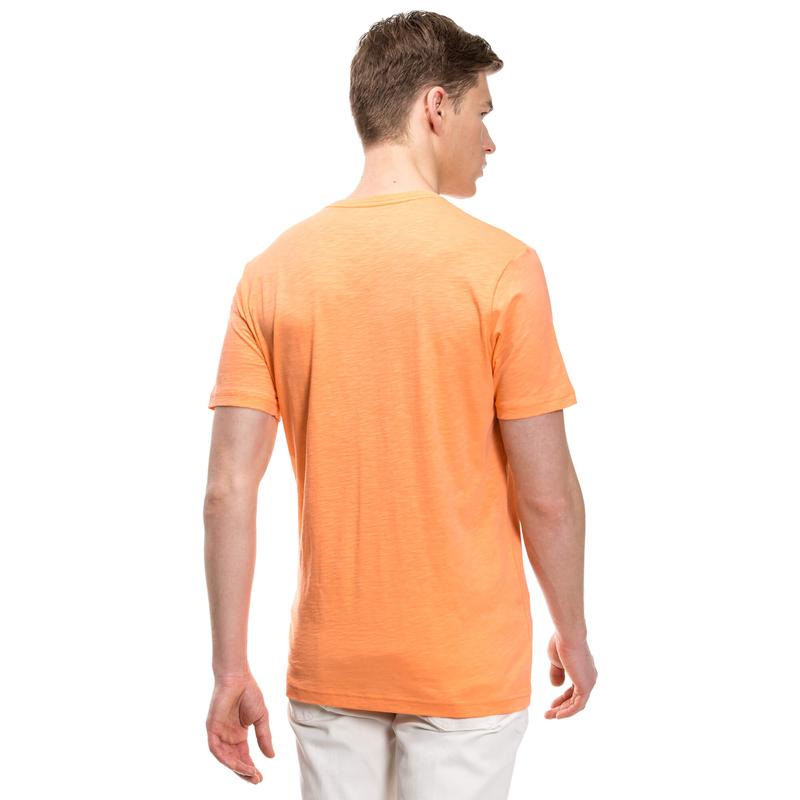 NAUTICA ERKEK V YAKA SLIM FIT TURUNCU T-SHIRT