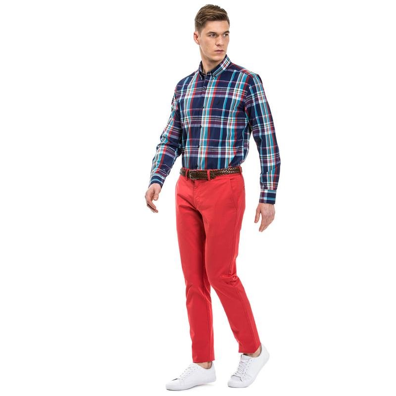 Nautica Erkek Slim Fit Kırmızı Pantolon