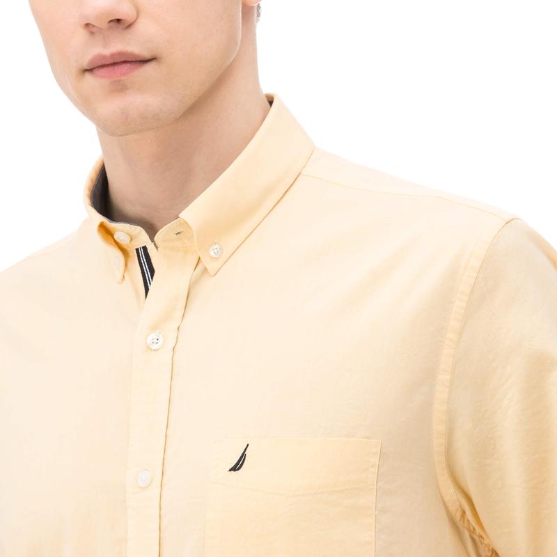 Nautica Erkek Classic Fit Sarı Gömlek
