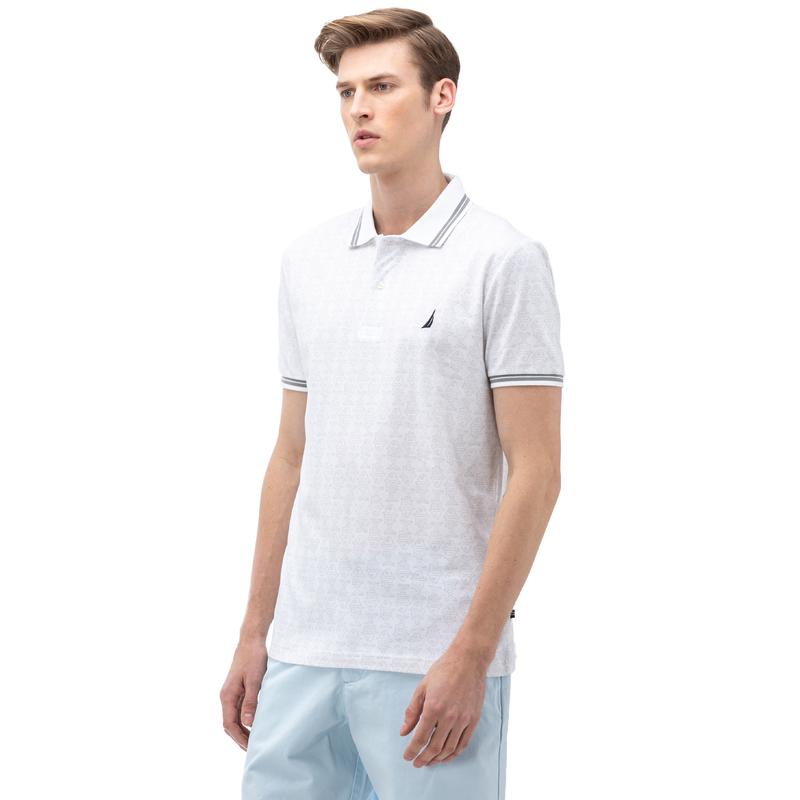 NAUTICA ERKEK BEYAZ KISA KOLLU SLIM FIT POLO