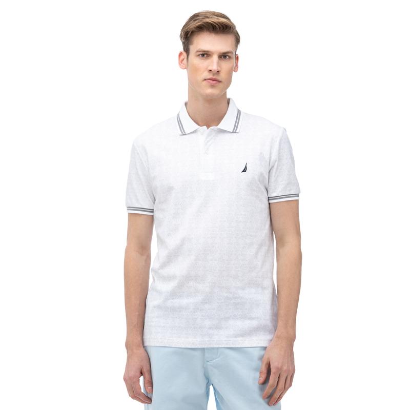 NAUTICA ERKEK BEYAZ KISA KOLLU SLIM FIT POLO