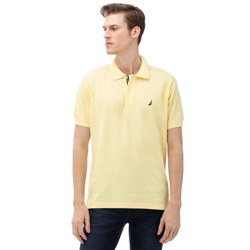 NAUTICA ERKEK AÇIK SARI KISA KOLLU SLIM FIT POLO
