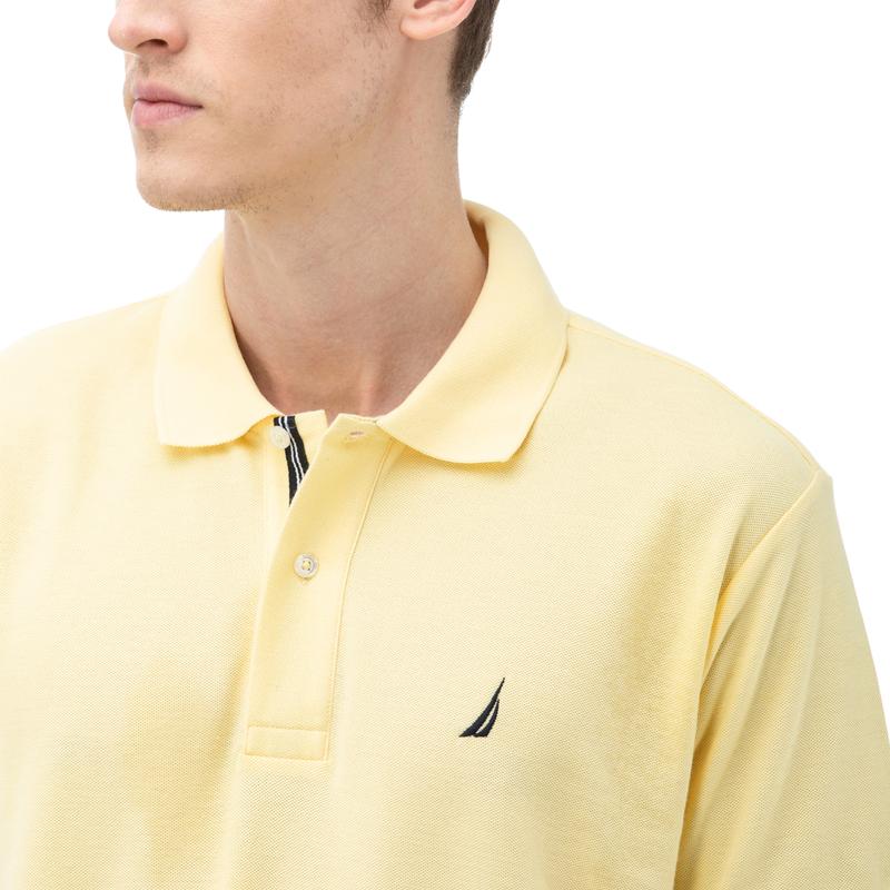 NAUTICA ERKEK AÇIK SARI KISA KOLLU SLIM FIT POLO