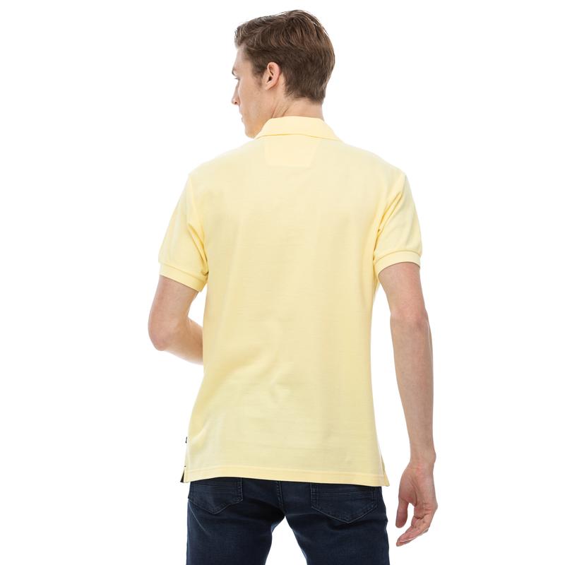 NAUTICA ERKEK AÇIK SARI KISA KOLLU SLIM FIT POLO