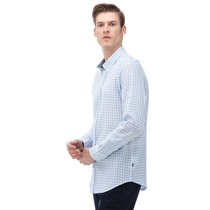 NAUTICA Erkek Slim Fit Beyaz Gömlek