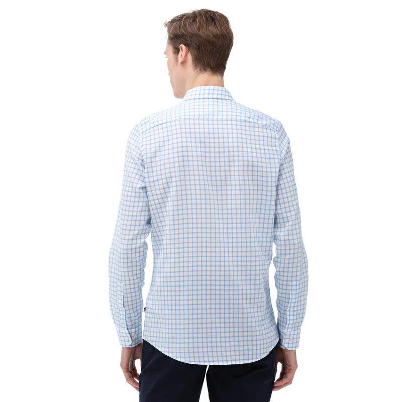 NAUTICA Erkek Slim Fit Beyaz Gömlek