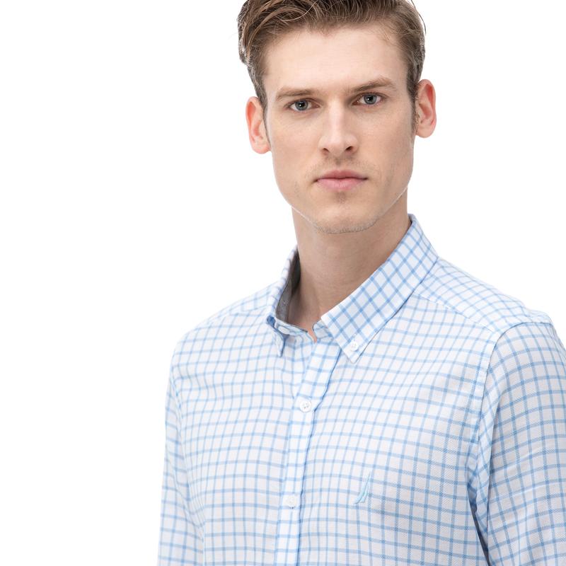 NAUTICA Erkek Slim Fit Beyaz Gömlek