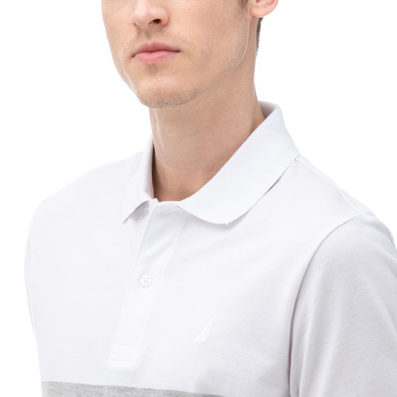 NAUTICA Erkek Slim Fit Beyaz Polo